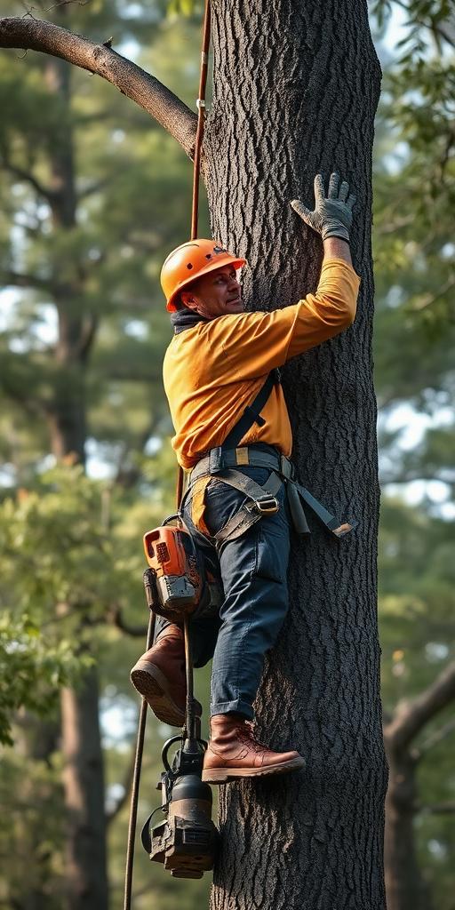 Arborist at work — Images and Photos created by www.High-Salary-Jobs.com — The Website that Shows you real Work Incomes in Relation to Roles and Education