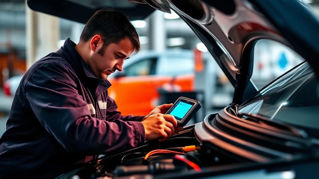 Auto Electrician at work — Images and Photos created by www.High-Salary-Jobs.com — The Website that Shows you real Work Incomes in Relation to Roles and Education