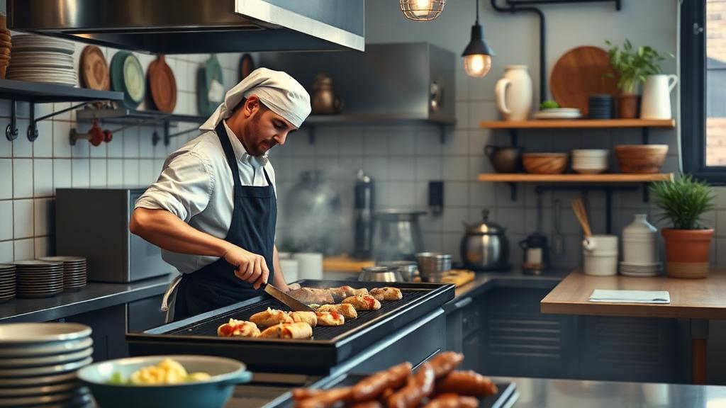 Cook at work — Images and Photos created by www.High-Salary-Jobs.com — The Website that Shows you real Work Incomes in Relation to Roles and Education