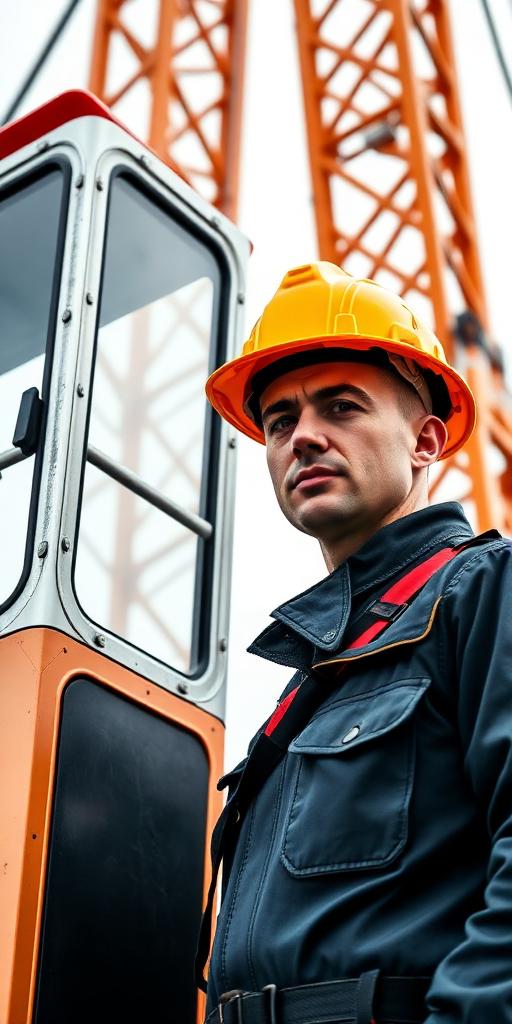 Crane Operator at work — Images and Photos created by www.High-Salary-Jobs.com — The Website that Shows you real Work Incomes in Relation to Roles and Education