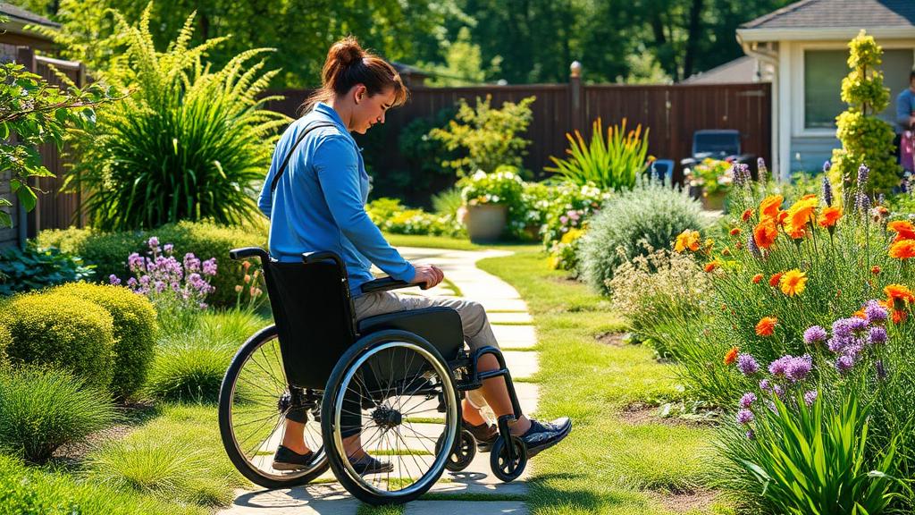 Disability Support Worker at work — Images and Photos created by www.High-Salary-Jobs.com — The Website that Shows you real Work Incomes in Relation to Roles and Education
