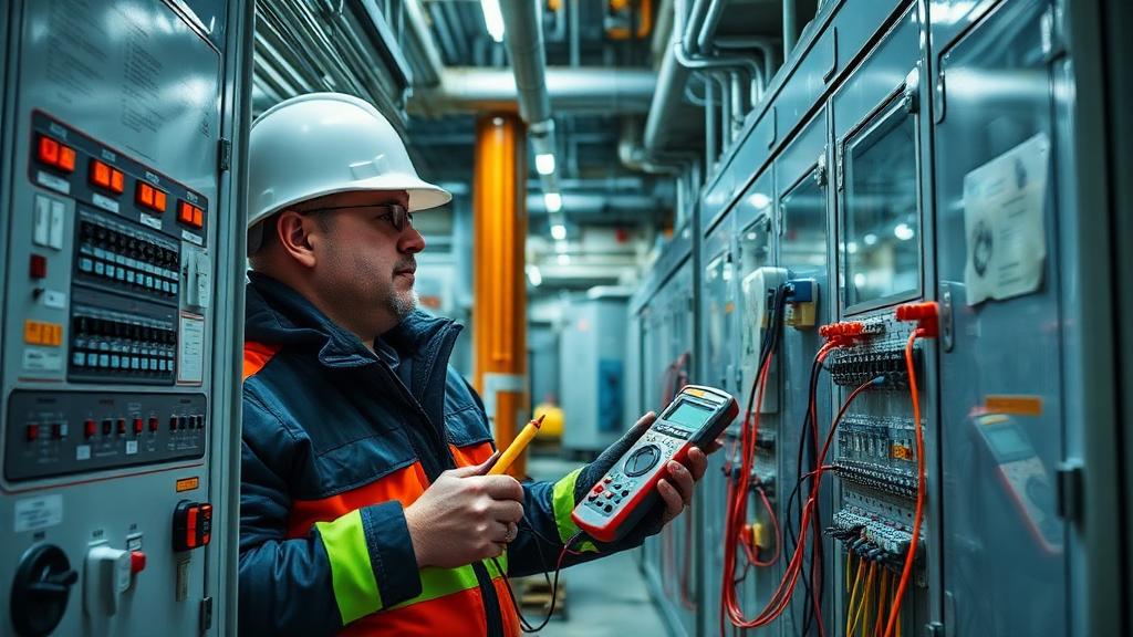 Electrical Engineer at work — Images and Photos created by www.High-Salary-Jobs.com — The Website that Shows you real Work Incomes in Relation to Roles and Education