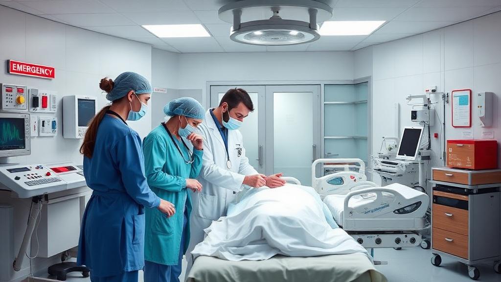 Emergency Medicine Physician at work — Images and Photos created by www.High-Salary-Jobs.com — The Website that Shows you real Work Incomes in Relation to Roles and Education