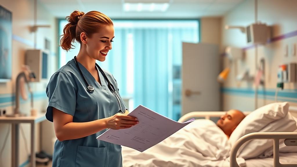 Enrolled Nurse at work — Images and Photos created by www.High-Salary-Jobs.com — The Website that Shows you real Work Incomes in Relation to Roles and Education
