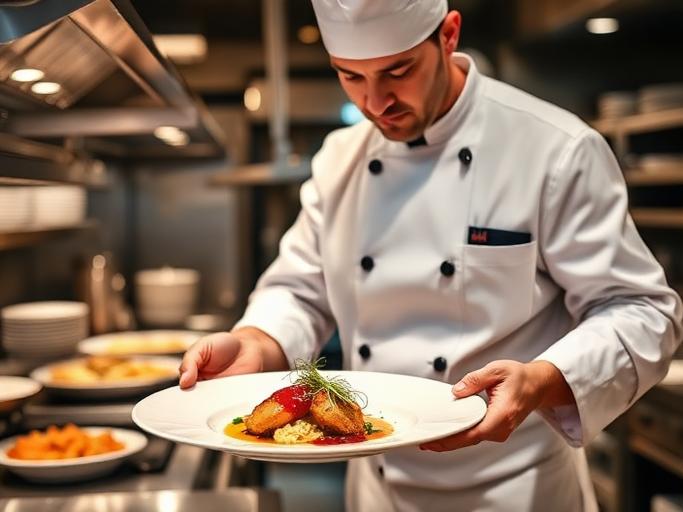 Executive Chef at work — Images and Photos created by www.High-Salary-Jobs.com — The Website that Shows you real Work Incomes in Relation to Roles and Education