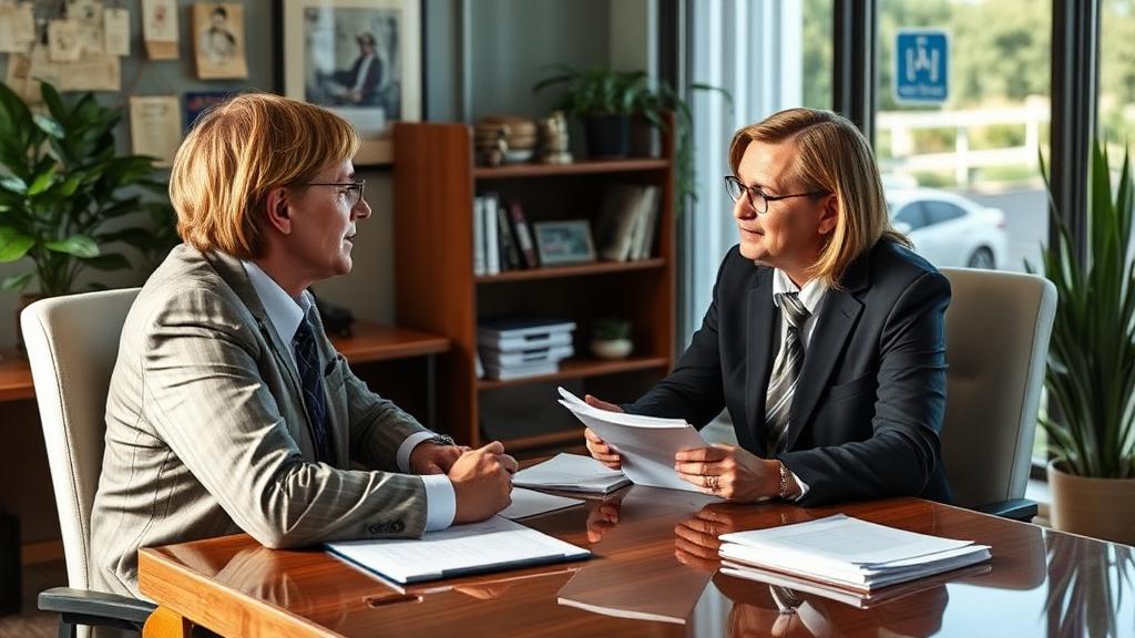 Family Lawyer at work — Images and Photos created by www.High-Salary-Jobs.com — The Website that Shows you real Work Incomes in Relation to Roles and Education