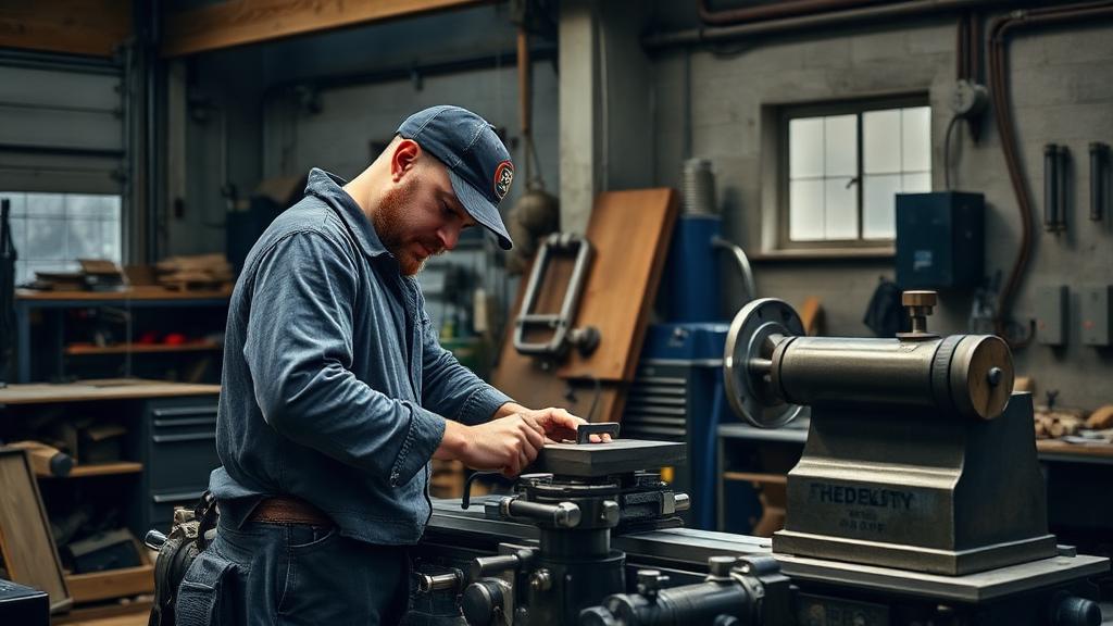 Fitter and Turner at work — Images and Photos created by www.High-Salary-Jobs.com — The Website that Shows you real Work Incomes in Relation to Roles and Education