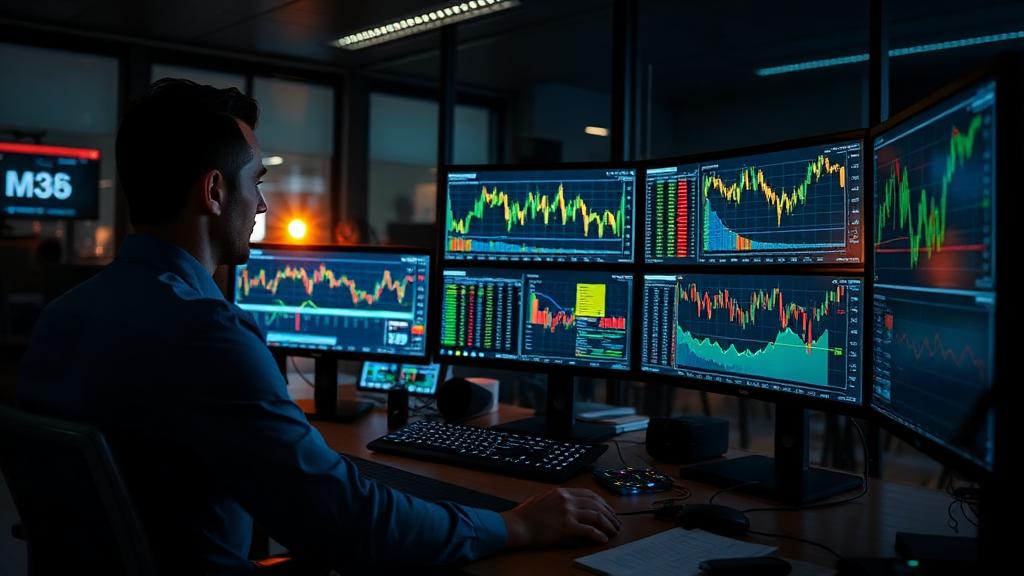 Hedge Fund Manager at work — Images and Photos created by www.High-Salary-Jobs.com — The Website that Shows you real Work Incomes in Relation to Roles and Education