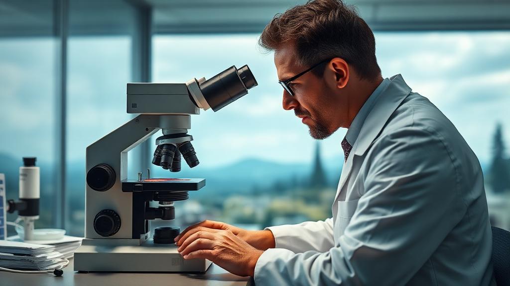 Pathologist at work — Images and Photos created by www.High-Salary-Jobs.com — The Website that Shows you real Work Incomes in Relation to Roles and Education