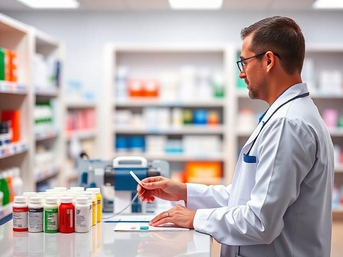 Pharmacist at work — Images and Photos created by www.High-Salary-Jobs.com — The Website that Shows you real Work Incomes in Relation to Roles and Education