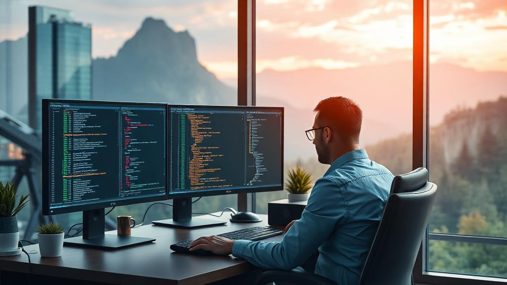 QA / Test Engineer at work — Images and Photos created by www.High-Salary-Jobs.com — The Website that Shows you real Work Incomes in Relation to Roles and Education