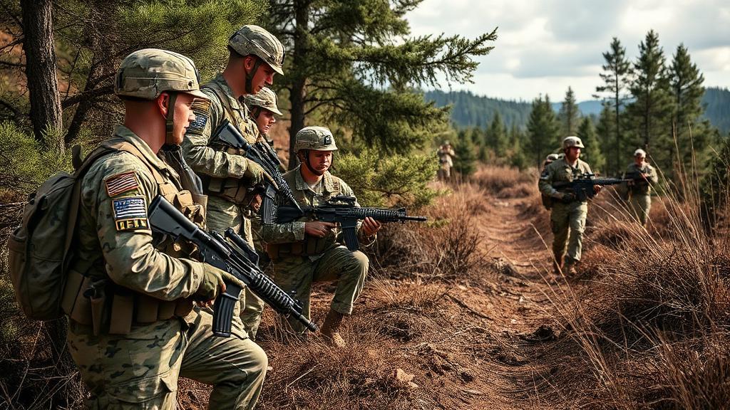Soldier / Enlisted Personnel at work — Images and Photos created by www.High-Salary-Jobs.com — The Website that Shows you real Work Incomes in Relation to Roles and Education