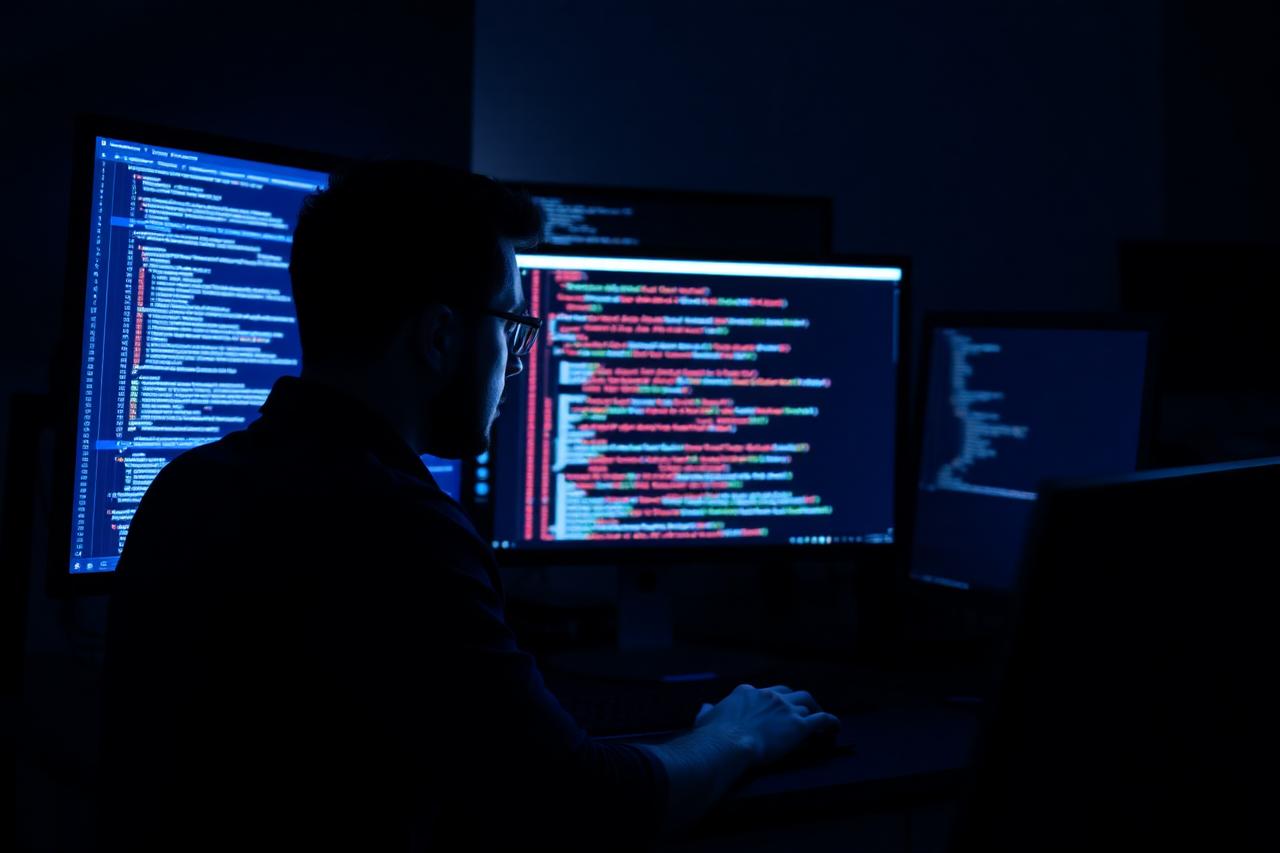 Penetration Tester at work — Images and Photos created by www.High-Salary-Jobs.com — The Website that Shows you real Work Incomes in Relation to Roles and Education