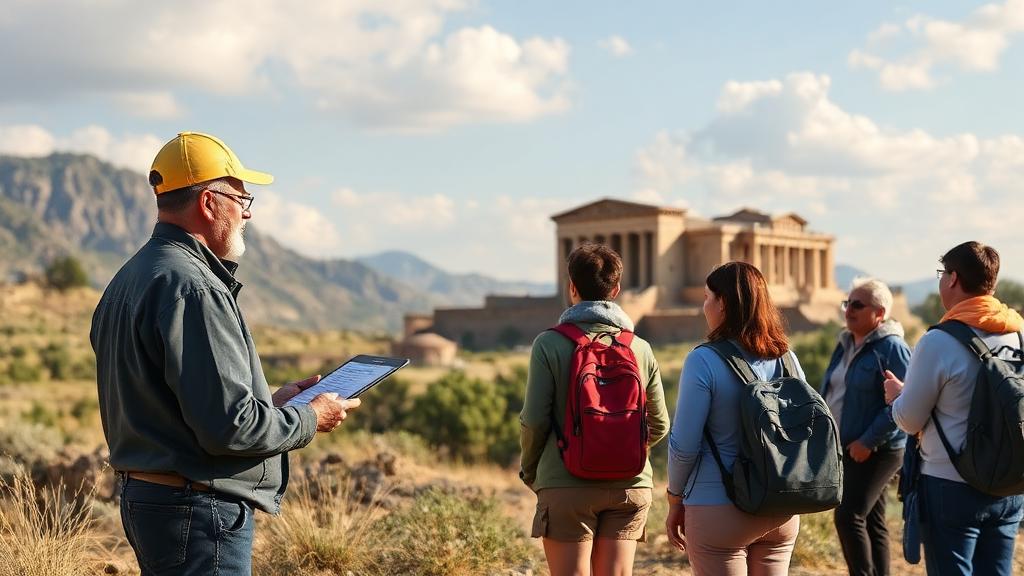 Tour Guide at work — Images and Photos created by www.High-Salary-Jobs.com — The Website that Shows you real Work Incomes in Relation to Roles and Education
