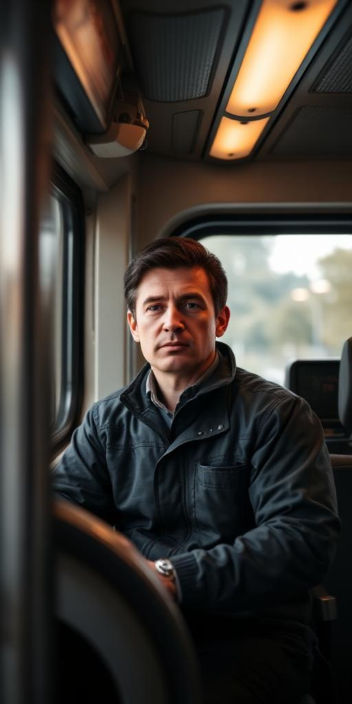 Train Driver at work — Images and Photos created by www.High-Salary-Jobs.com — The Website that Shows you real Work Incomes in Relation to Roles and Education