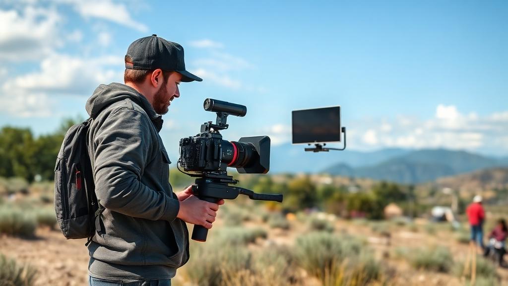 Videographer at work — Images and Photos created by www.High-Salary-Jobs.com — The Website that Shows you real Work Incomes in Relation to Roles and Education
