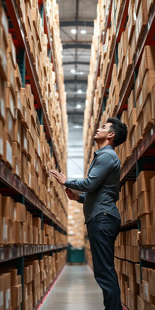 Warehouse Storeperson at work — Images and Photos created by www.High-Salary-Jobs.com — The Website that Shows you real Work Incomes in Relation to Roles and Education